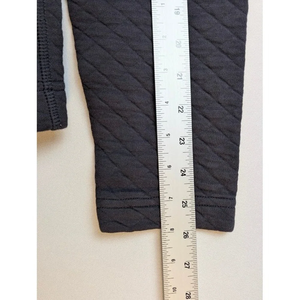 Billy Reid Quilted Full Zip Jacket Mens SMALL Blue w/ Brown Elbow Patches